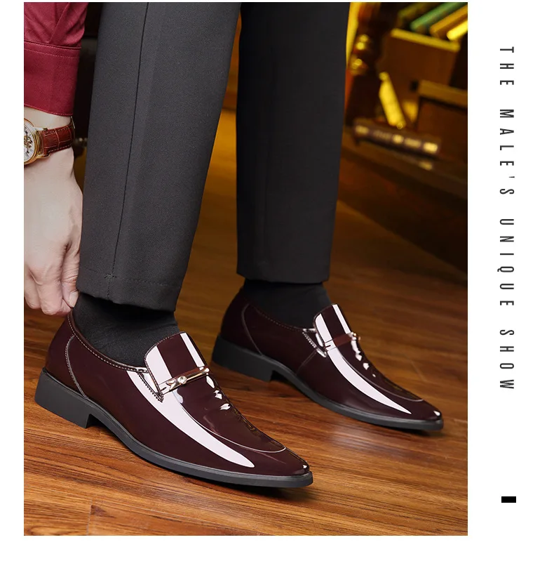 Мужская обувь в деловом стиле; модная Мужская Свадебная обувь; парадная обувь; роскошные кожаные мужские офисные туфли; sapato social masculino; вечерние туфли; 523