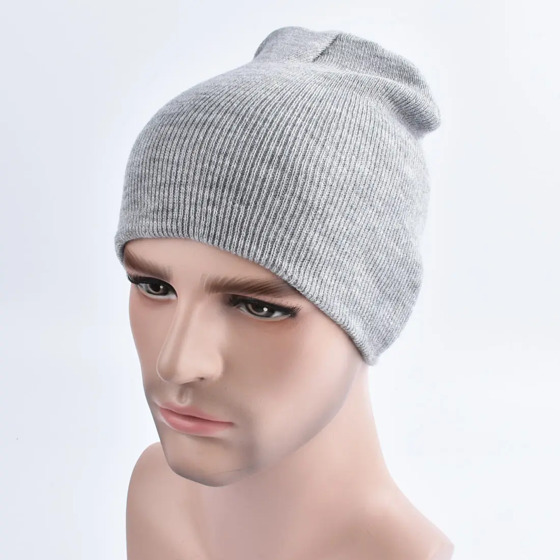 Buy Fashion Men Women Plain Beanie Cheap Knit Hat