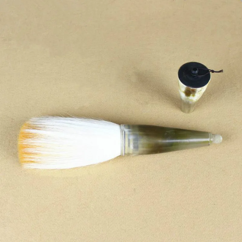 Шикарные волосы Ox Horn Chinese ручка кисть для каллиграфии кисти в форме бункера с