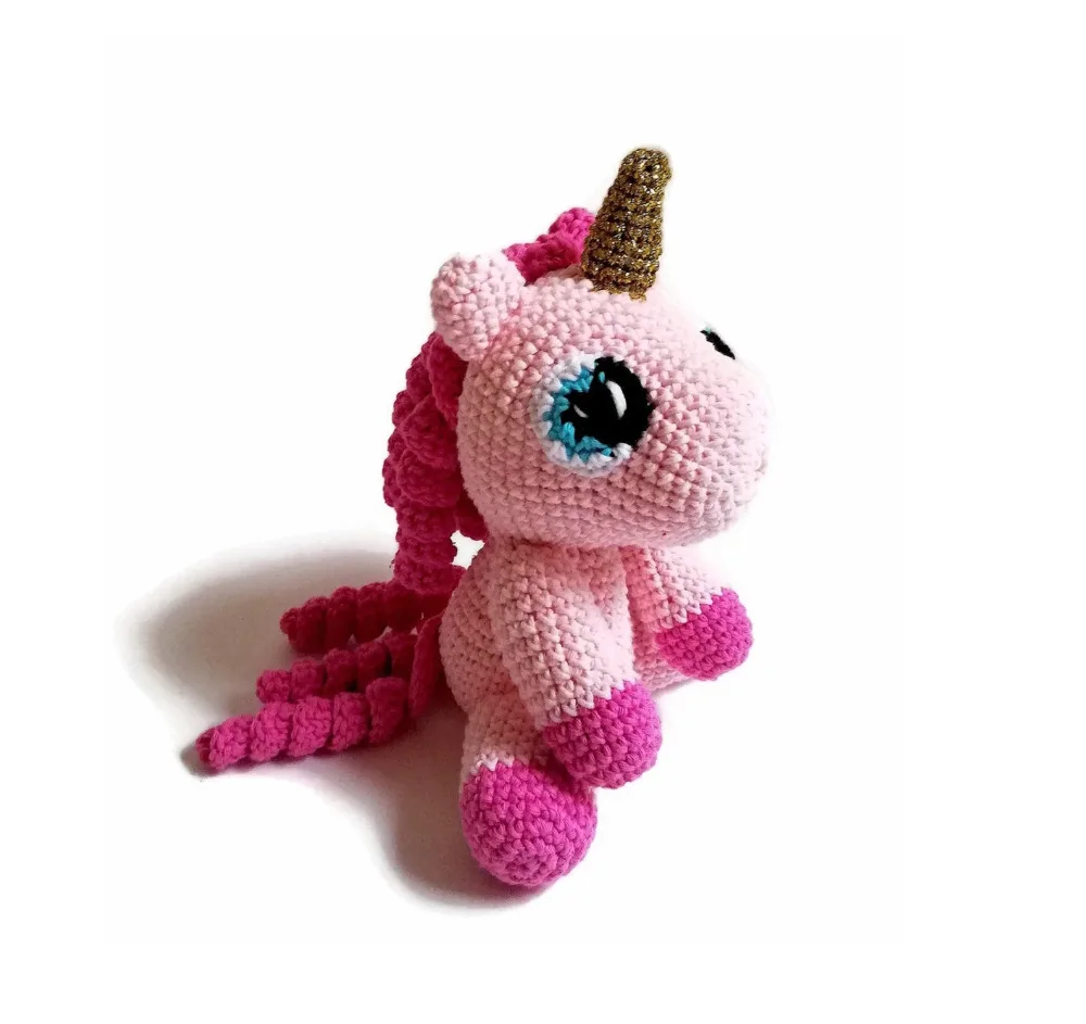 Handmade crochet unicorn - colorful - amigurumi pony - gift for girls - unicorn toy - unicorn plushie - stuffed pony - READY TO SHIP