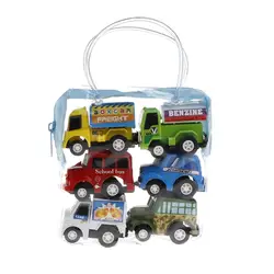 6 шт. классические дети мальчик девочка грузовик автомобиль мини маленький тянуть назад автомобиль игрушка #046