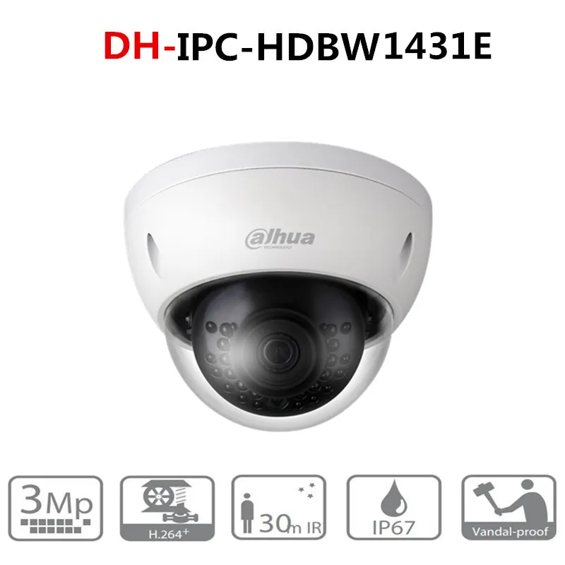 Оригинальная Dahua IP камера безопасности и защиты IPC HDBW1431E 4 МП ИК Мини купольная
