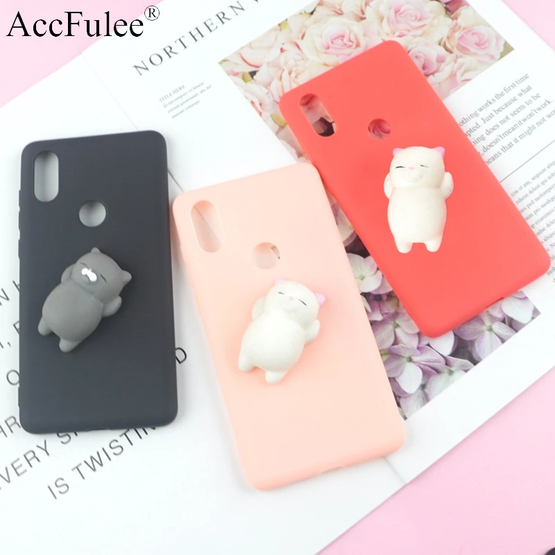 

Squishy 3D Toys Phone Cat Case For Xiaomi Redmi Note 8 7S 7 6 Pro 5 Plus Note 5A Prime Rabbit Cover Foot Soft Cases