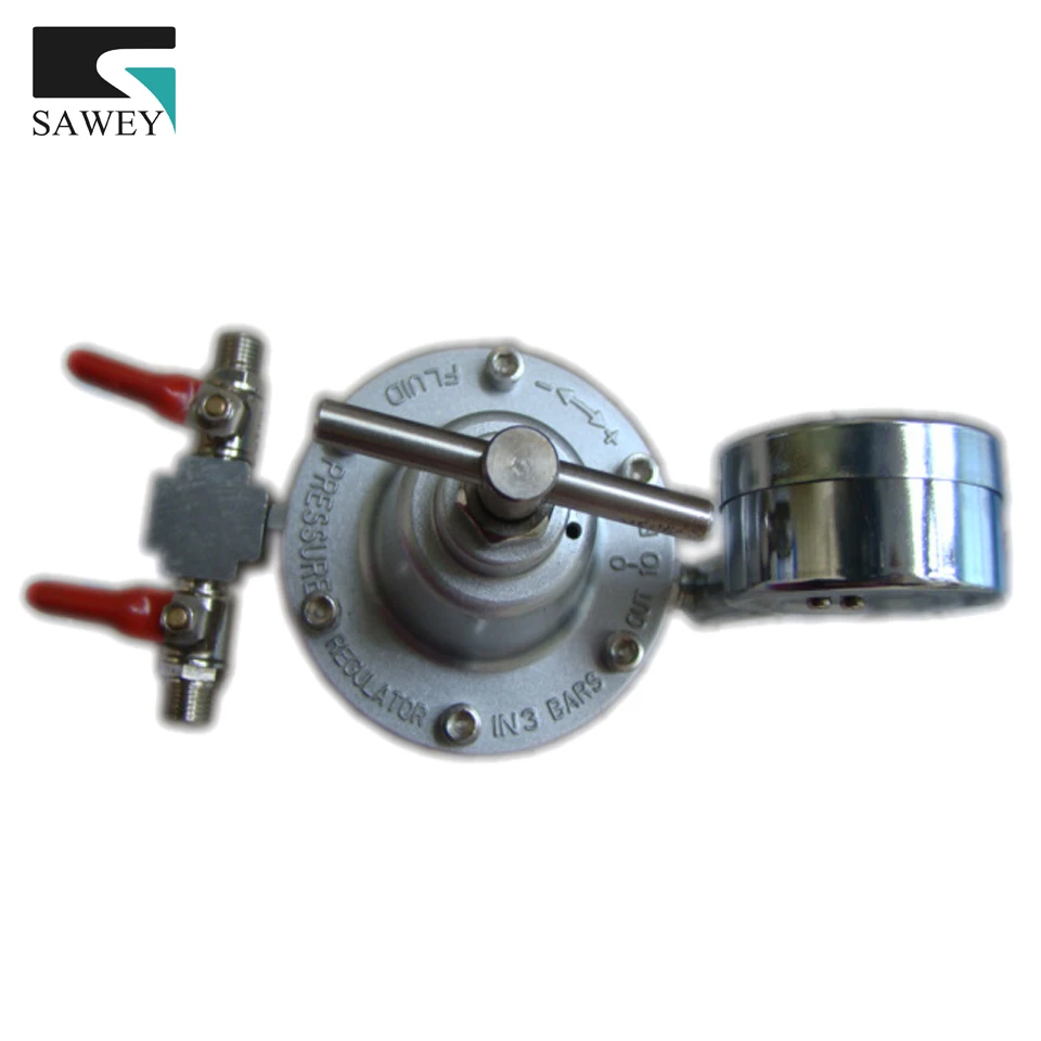 

Fluid paint Pressure Maintaining stabilizing Valve Regulator, adjustable gauge BIG FLOW, can be link with 2~6 spray guns