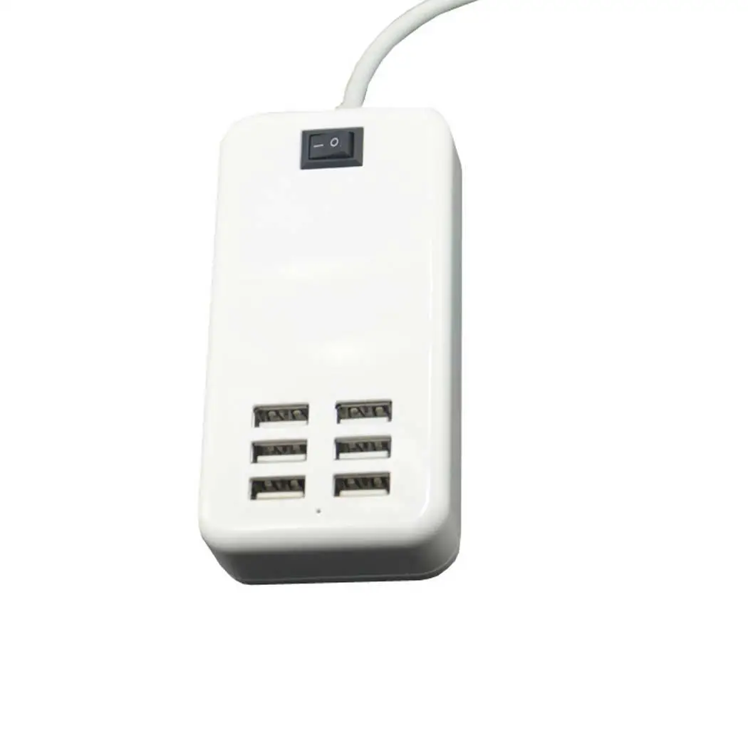 6 портов USB адаптер питания общее 150 см/59 дюймов настенное зарядное устройство