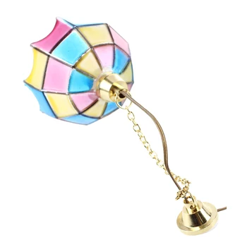 

ABWE Best Sale Doll house miniature beautiful color ceiling lamp light Hanging lamps