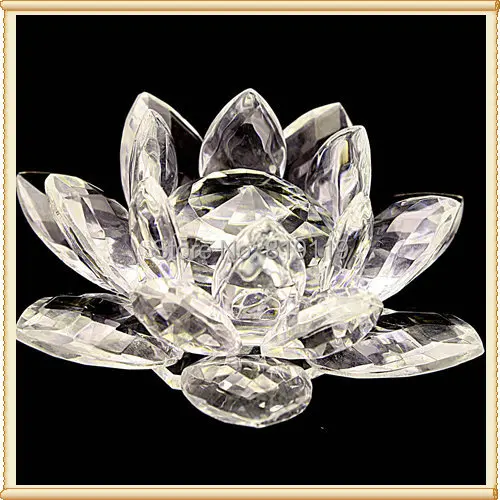 80MM cheap wedding take away gift crystal lotus for sale wedding favors