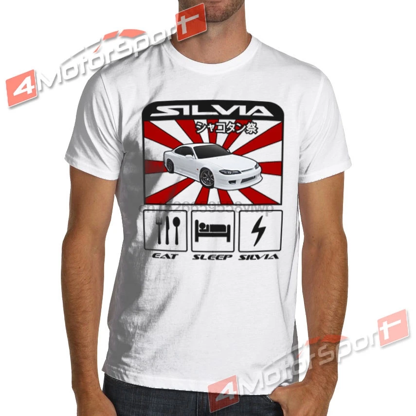 

2019 New Fashion Cool Tee Shirt JDM Silvia S15 Drifting T Shirt White or Gray S to 3XL spec-S Japanese car fans Custom T-shirt