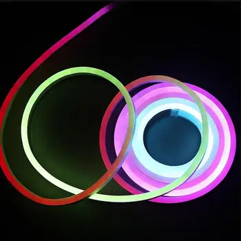 

Outdoor&Indoor RGB WS2811 IC LED Full Color Flexible LED Neon Flex rope bar light 5050 60leds/M white RGB soft tube strip lights