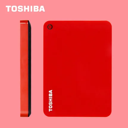 Toshiba Мобильный HDD внешний жесткий диск HD 2," USB 3,0 1 ТБ 5400 об/мин 6 ГБ/сек. жесткий диск для настольных ПК - Цвет: 1TB Red