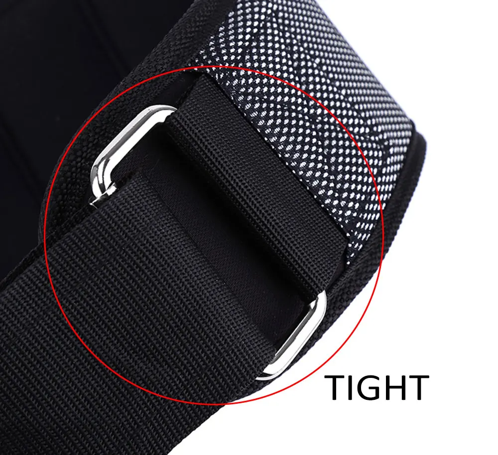 VALEO Nylon Sponge Weight Lifting Squat Belt Protect Lumbar Back Waist for Fitness Training