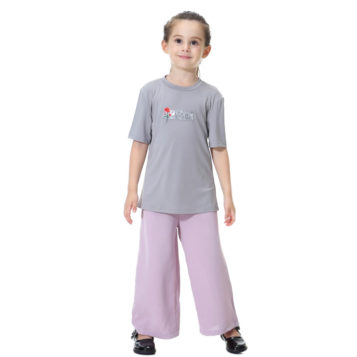 Комплекты из 2 предметов детская мусульманская одежда футболки и широкие штаны