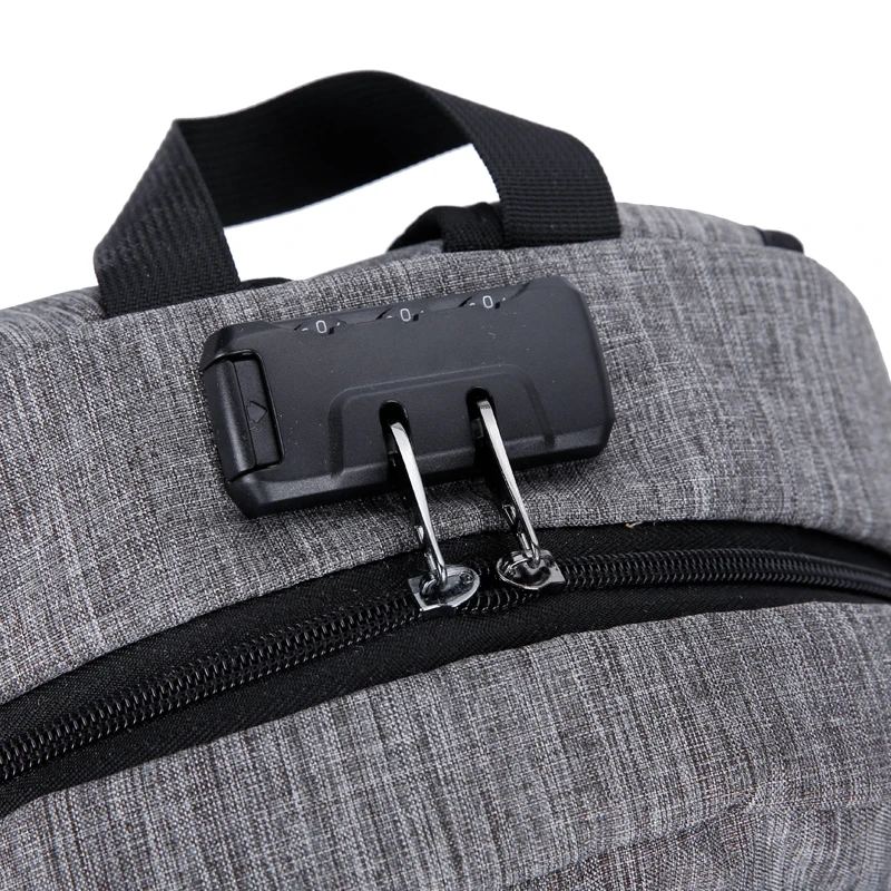 Как снять замок с рюкзака LUKATU Men Backpack Anti Theft Password Locks Man USB Charging Laptop Backpacks 