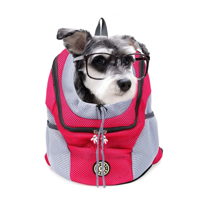Venxuis Nieuwe Out Dubbele Schouder Draagbare Rugzak Outdoor Hond Draagtas Hond Voorkant Tas Mesh Rugzak Hoofd|Hondendragers| - AliExpress