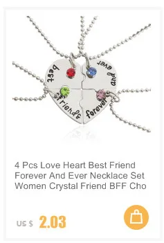 Ожерелье с надписью «Best Friend» и «Love Heart Sister», 3 шт., женское ожерелье с подвеской «Big Little Sis Mom BFF», модное семейное ювелирное изделие, колье для женщин