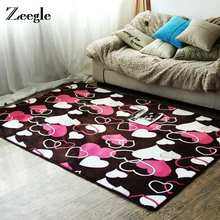 Zeegle ковер с сердечком для гостиной, рядом с полом, нескользящий коврик для кухни, Детский ковер для спальни