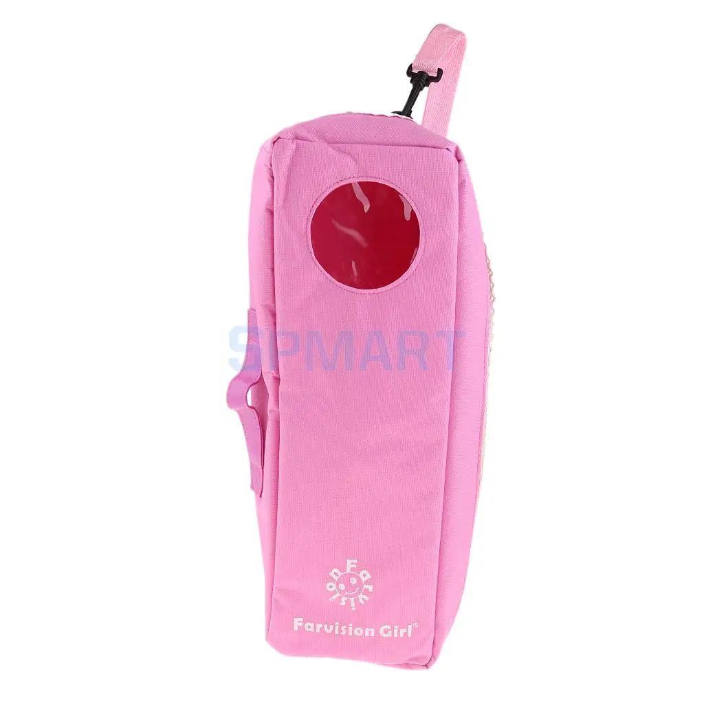 Doll Carrier Suitcase and Storage For 18 Inch Dolls Pink Travel Case