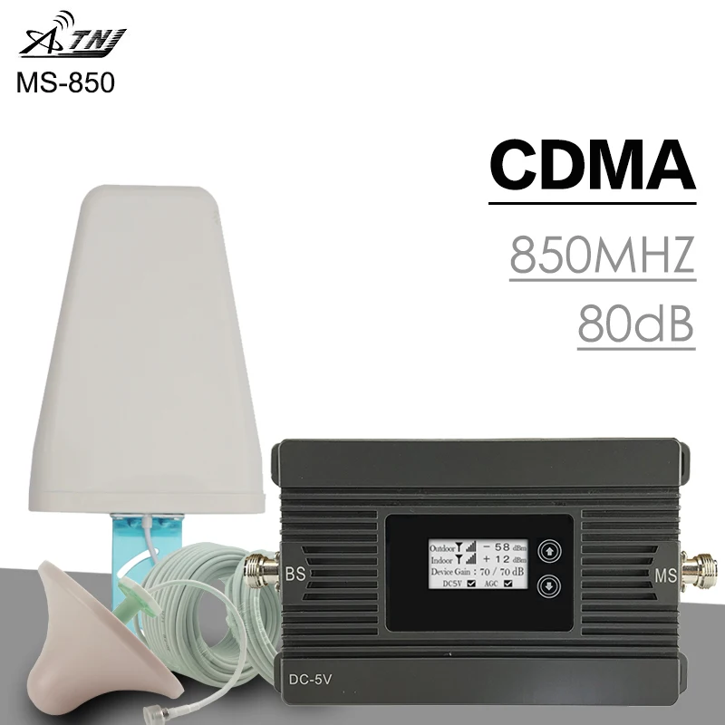 ATNJ 3G CDMA 850 МГц повторитель сигнала мобильного телефона 2G Усилитель сотового Band 5