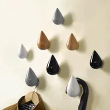 Автомобиль орнамент 1 шт. деревянная настенная вешалка Chic Water Drop Ванная комната двери пальто шляпа крюк один держатель Прямая May28