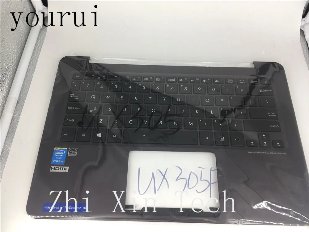 Yourui для ASUS ux305 UX305F черный C чехол в виде ракушки с США клавиатура