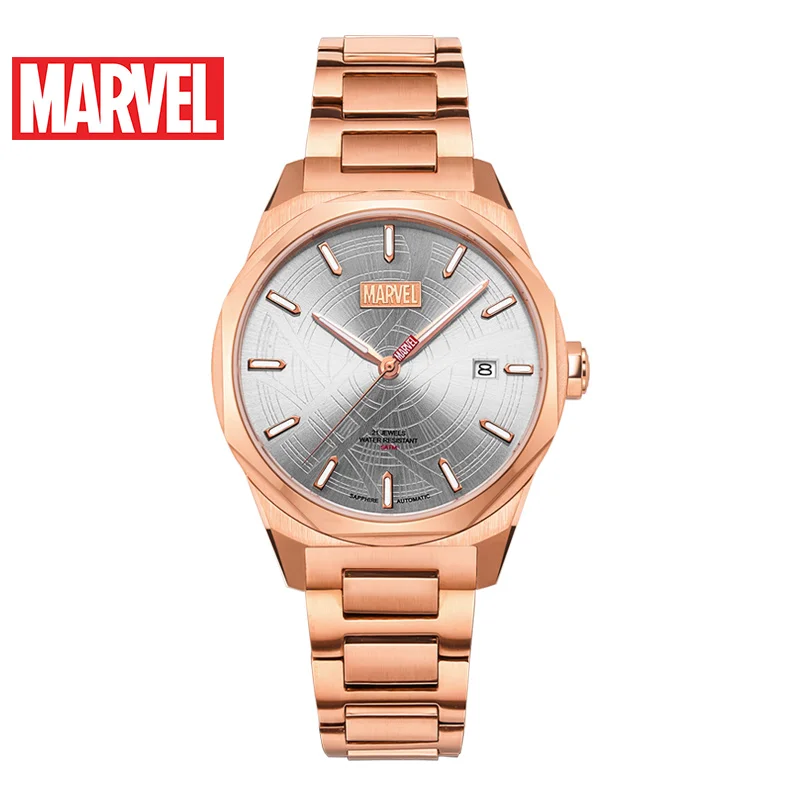 

Marvel Avengers Unisex Men Women Automatic Waterproof Watch Luxury Steel Leather Mechanical Watches Doctor Strange Disney Clocks