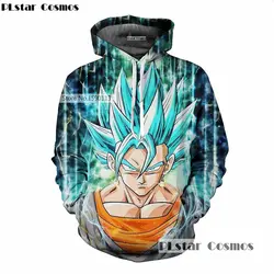 Ух девушка Драконий жемчуг: Супер Saiyan толстовки сын Goku3D печать пуловеры спортивная Dragon Ball Z Супер кофты с капюшоном