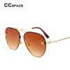 46023 Luxury Bee Pilot Sunglasses Women Fashion Shades Metal Frame Vintage Glasses Men Designer ► Photo 3/6