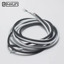 2 метра 4 в 1 провод белый черный кабель для передачи данных USB «сделай сам» штекер jack conenctor кабель для зарядки планшета питание для телефона и т. Д