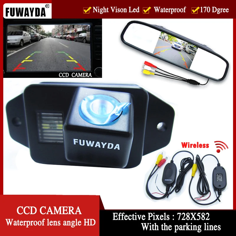 Система парковки FUWAYDA CCD камера заднего вида + 4 3-дюймовый автомобильный