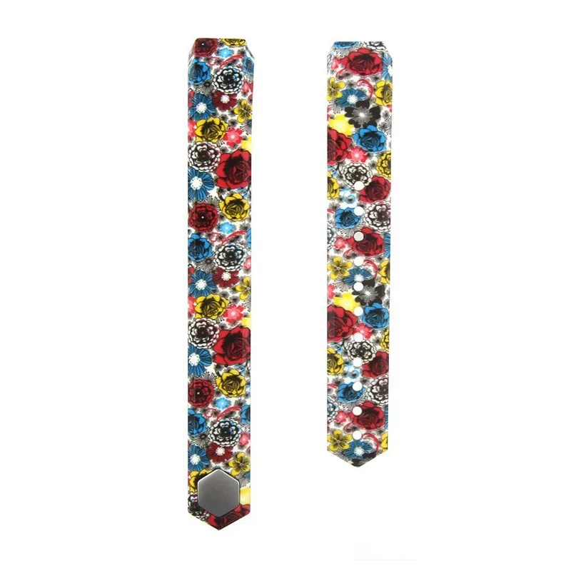 Patterns Large & Small Silicone Fitbit Alta Wristbands Sports Smart DIY Watch Bands Bracelet Strap Replacement in 20 Colors (46)