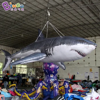 

5 meters giant inflatable shark, 16ft giant inflatable shark for decoration -inflatable toy