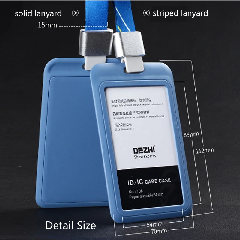 DEZHI модный стиль ID IC карты держатель значка работы карты с полиэфирным шнурком, самая низкая цена, может изготовить логотип, OEM