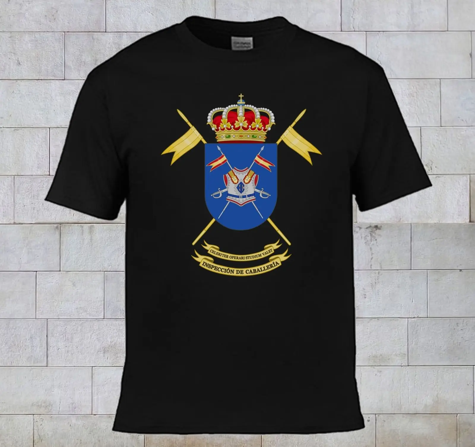 Лидер продаж, модная испанская армейская Военная футболка с логотипом, испанская ВВС, летняя Мужская хлопковая футболка с коротким рукавом, Harajuku - Цвет: 1