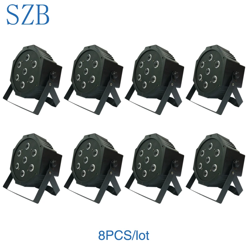 8 шт. SZB высокого качества 7x10 Вт RGBW 4в1 светодиодный Par свет для сцены вечеринки