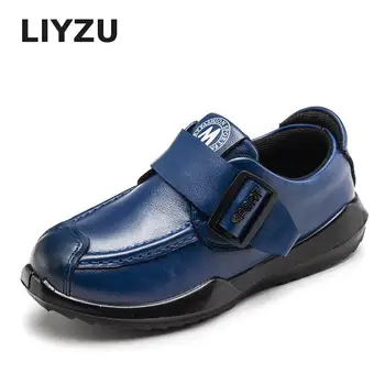 

New Leather Children's Shoes Fashion Magic Stickers Wild Outdoor Flat Shoes Student Performance Shoes Autumn Children's Shoes