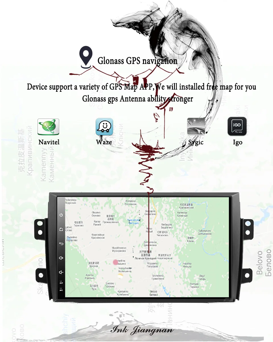 Clearance 9" 2 din 1024*600 Android 9.1 Car Radio dvd for Suzuki SX4 2006-2013 gps navigation video audio Carplay Multimedia player stereo 7