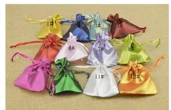 

100pcs Colorful 7x9cm Chinese Silk Bag Jewelry Packaging Jewelry Drawstring Bag Small Jewelry Bag Pouch