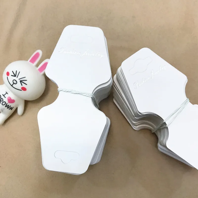 

20pcs Bracelet packaging cardboard jewelry accessories DIY Display Card Kraft Paper White Garment Prices Label Hang Tag Handmade