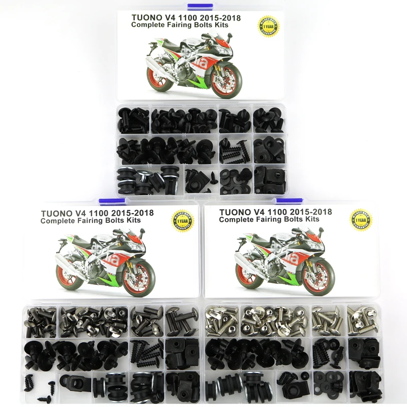 

For Aprilia Tuono V4 1100 2015 2016 2017 2018 Motorcycle Cowling Complete Full Fairing Bolts Kit Fairing Clips Speed Nuts Steel