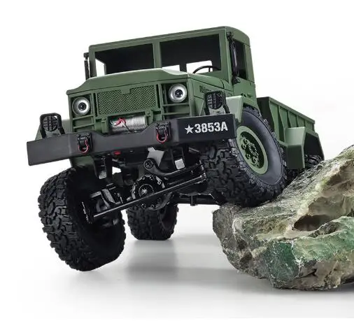Радиоуправляемый грузовик Rock Crawler США военный транспортер внедорожник 4WD
