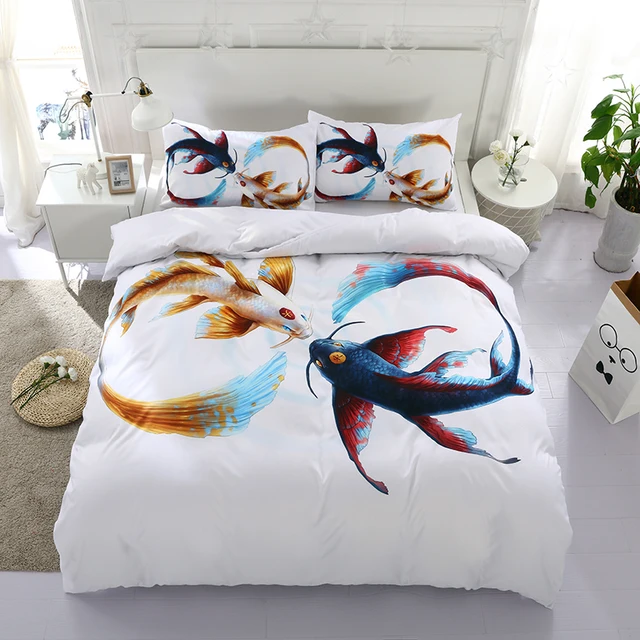 Duvet Cover Fish Bedding Sets Bedspread Bed Linen For Children Duvet Cover Fish Bedding Sets Bedspread Bed Linen For Children Clothes Twin