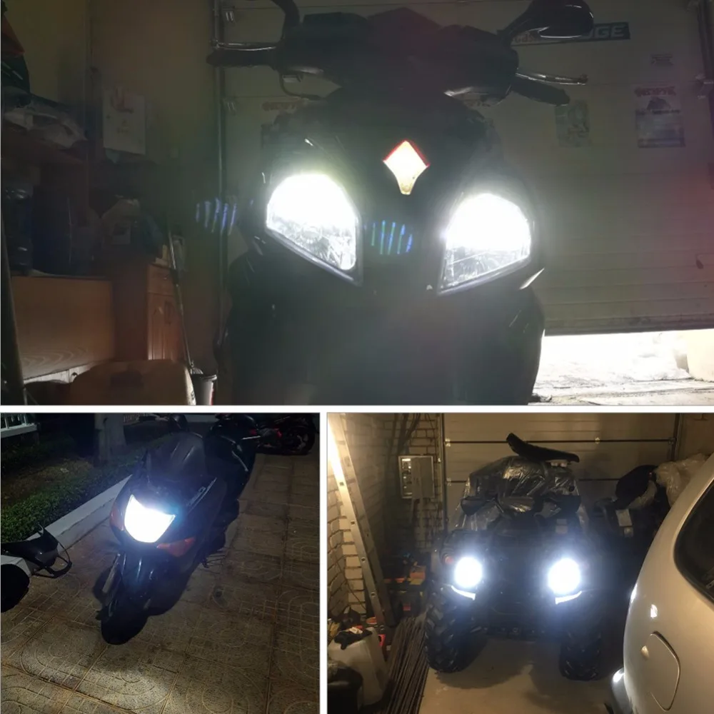 Foxcncar Ba20d мотоциклетные светодиодные лампы для фар H6 COB Moto передние аксессуары