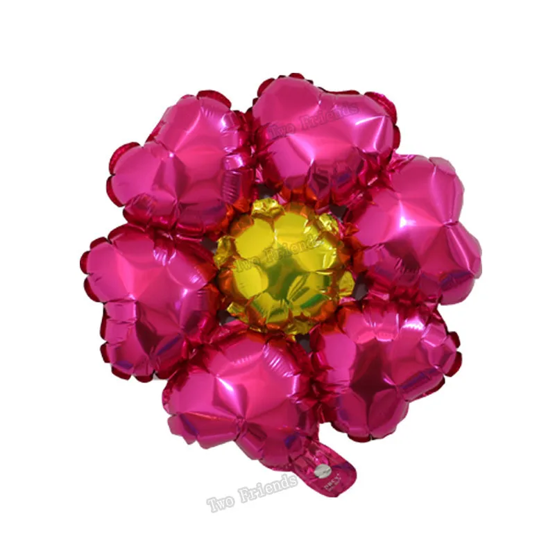 В форме сердца шесть лепестков 10 шт./лот 18 дюймов День рождения цветы воздушный шар из фольги globo Свадебные сувениры День Рождения Декоративные надувные шары