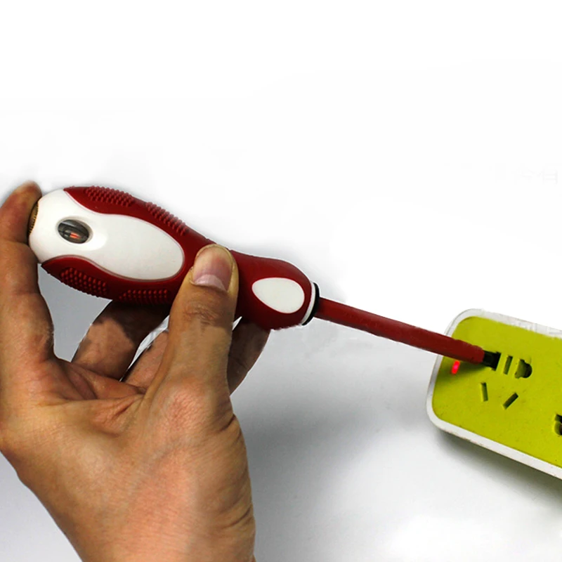 

100-1000V Test Pencil 6mm Dual Purpose Screwdriver Tool Multi-function Phillips and Slotted Screwdriver Hand Tools