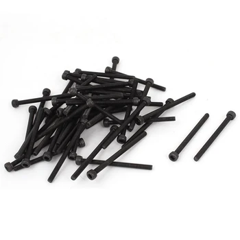 

M3 x 40mm Alloy Steel Hex Bolt Socket Head Cap Screws Black 50 Pcs