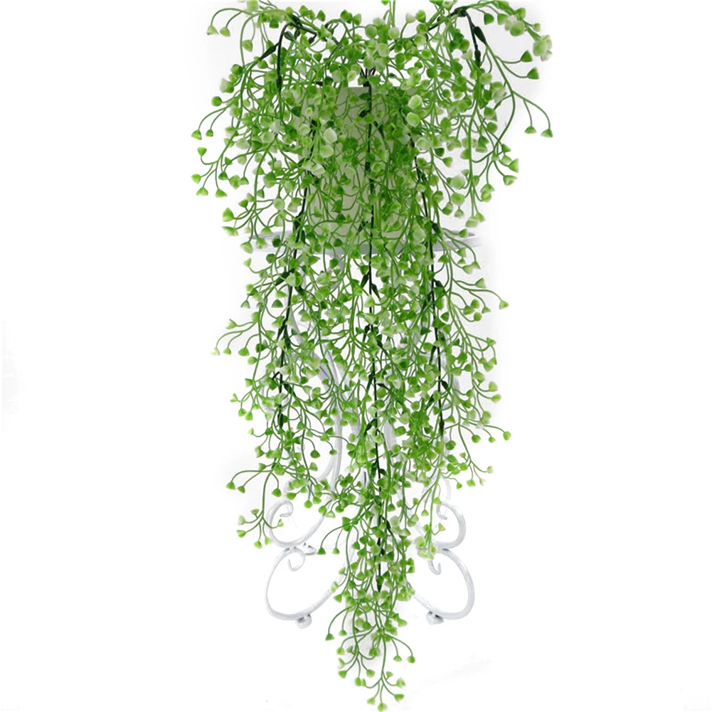 White Green Горячая распродажа! Искусственные погремушки, пластиковые растительные растения, искусственные растения для декора стен, искусственные растения - Цвет: White Green