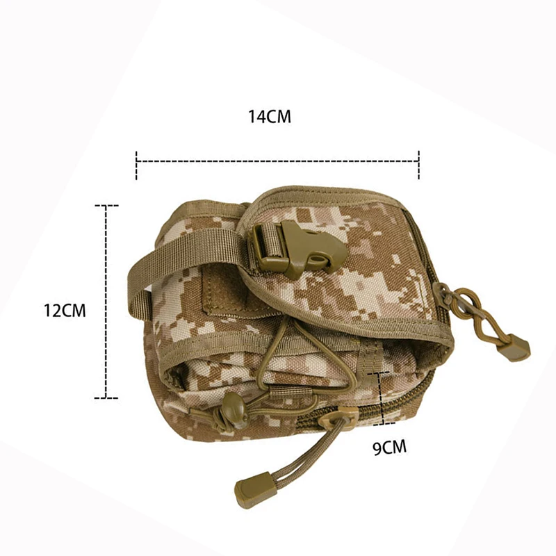 Тактическая поясная Сумка Molle PALS для путешествий, армейская сумка для походов, бега, спорта на открытом воздухе