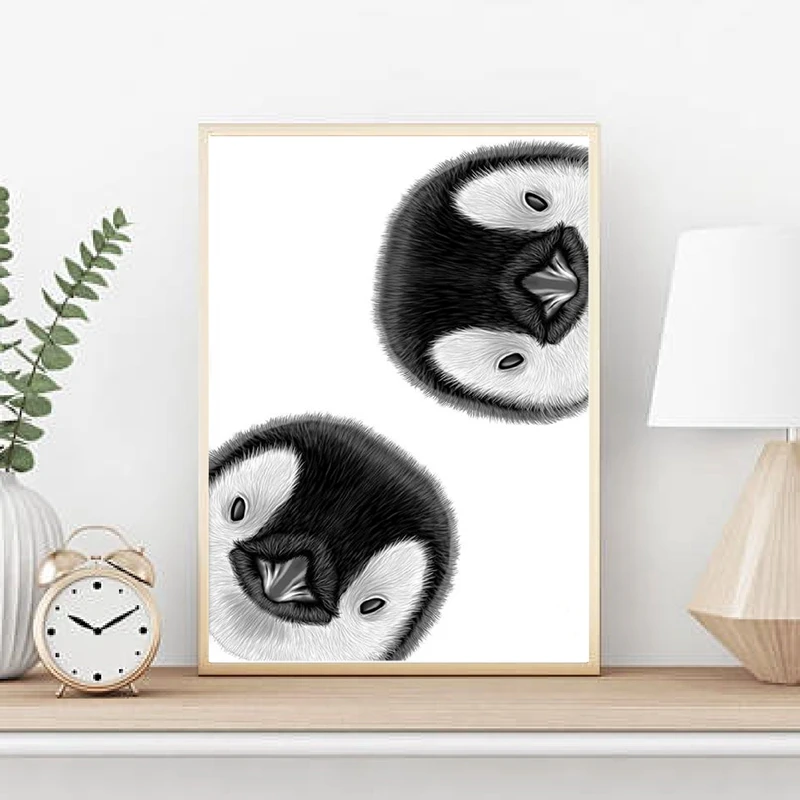 Curious Penguin Canvas Prints