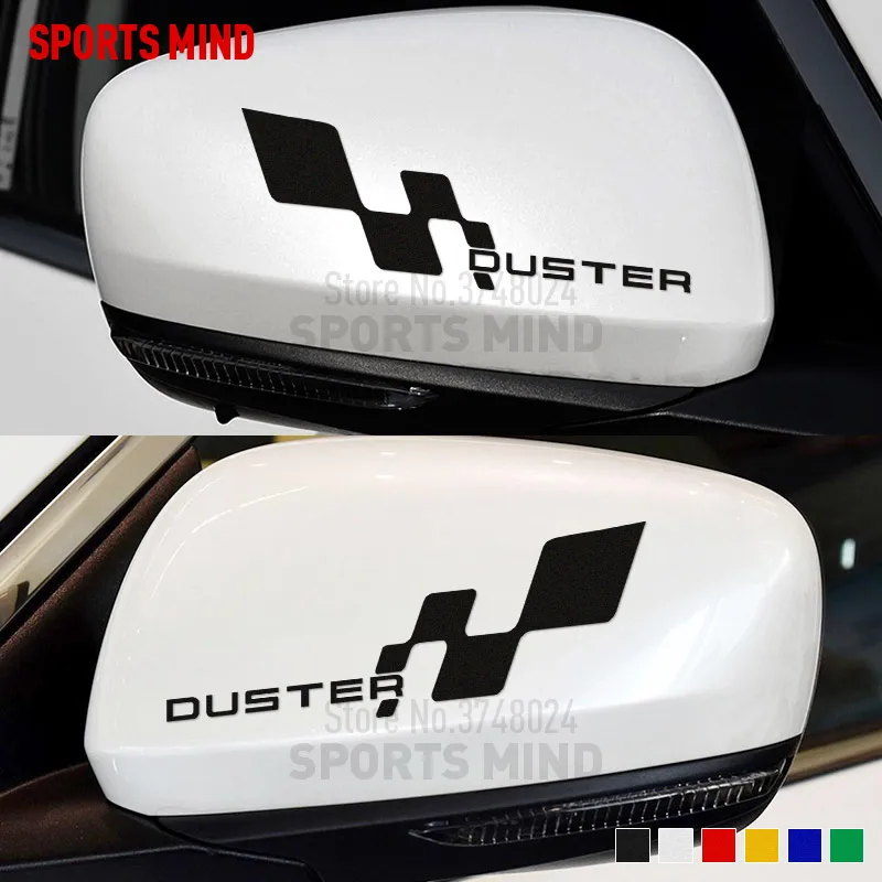 

1 Pair For Dacia Duster Renault Duster Stepway GT Car Stickers Decal Rear view Mirror Automobiles Car-Styling Auto Accessories