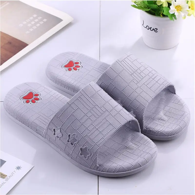 

MEN Summer non-slip bathroom slippers female indoor home soft bottom slippers unisex lovers Couples slipper gifts